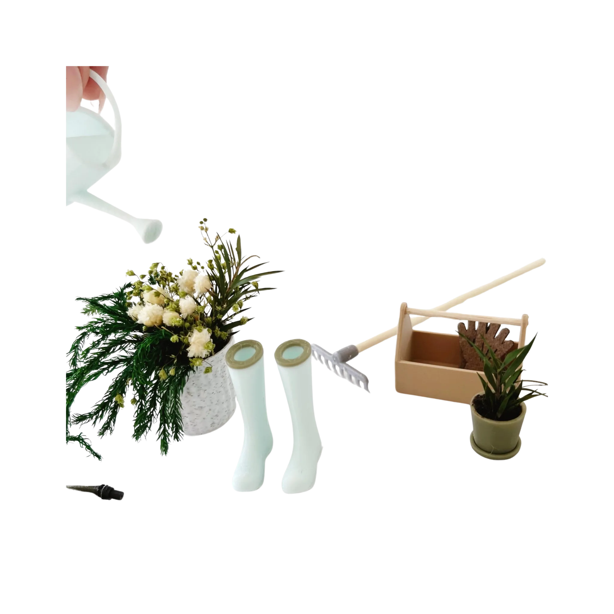 Dollhouse Miniature Garden Set