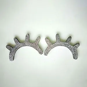Eyelashes Wall Sticker Deluxe Silver