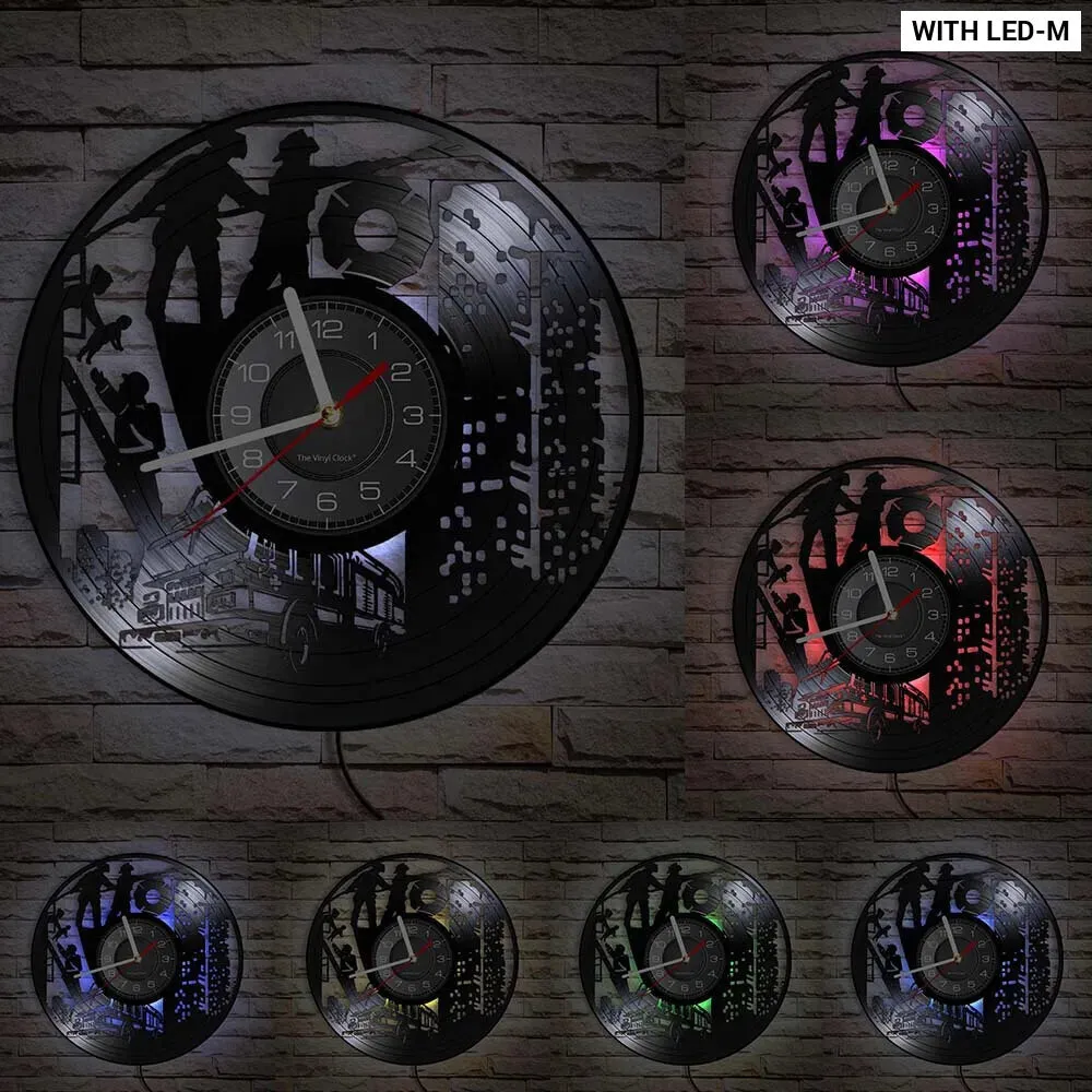 Firefighter Wall Clock with Maltese Cross Design