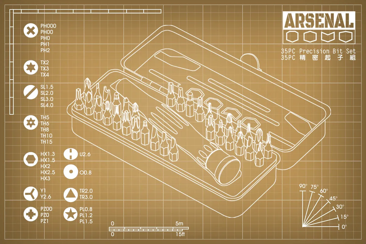 Full Arm Set with Storage Case