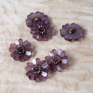 Grape Daze Glass Button