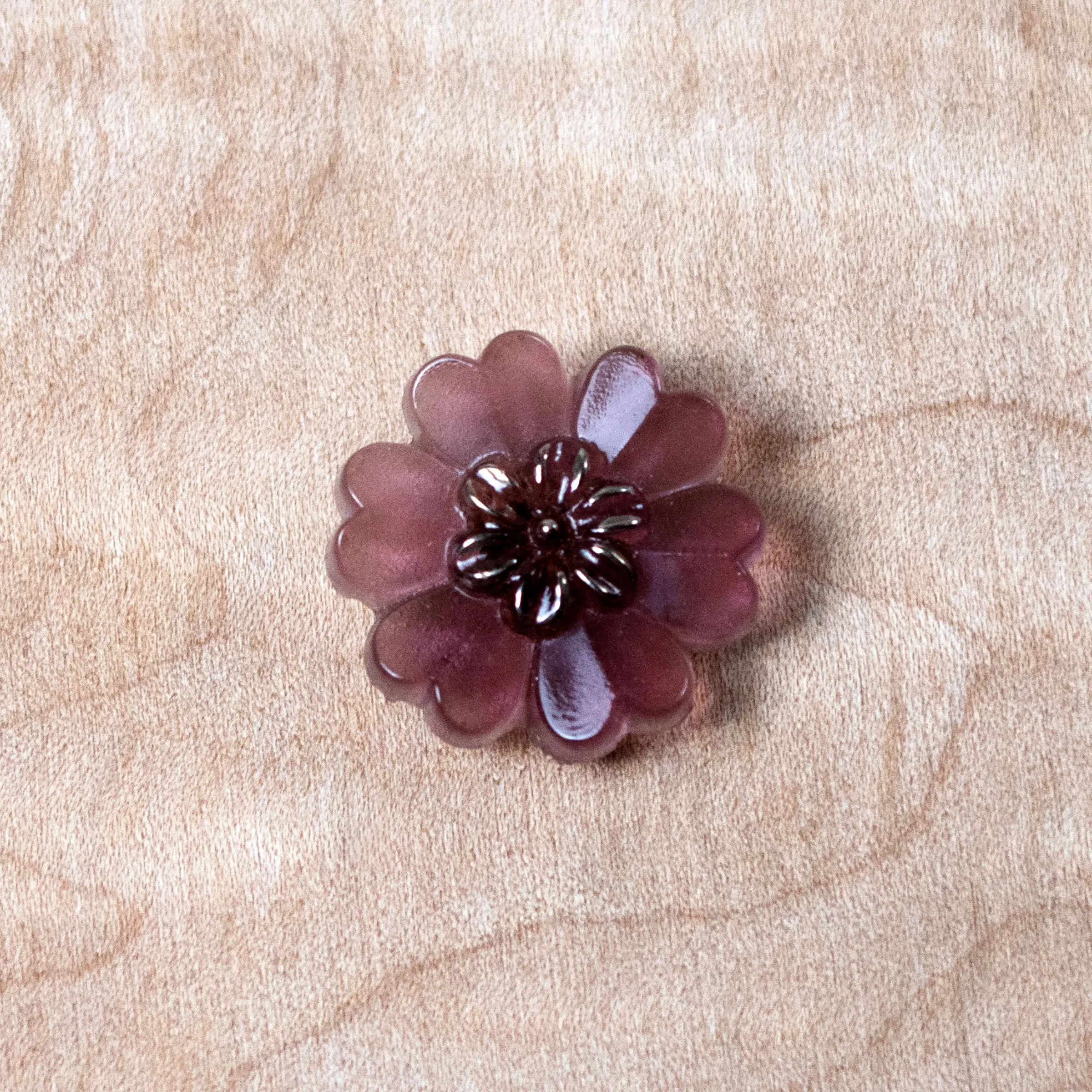 Grape Daze Glass Button