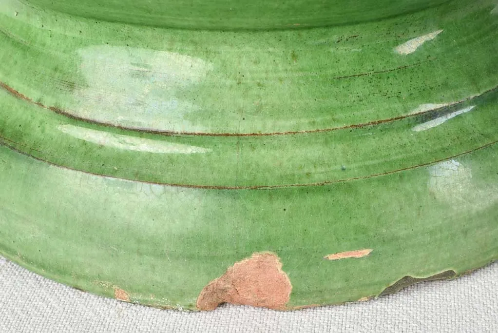 GREEN PAIR OF CASTELNAUDARY PLANTERS 13½"