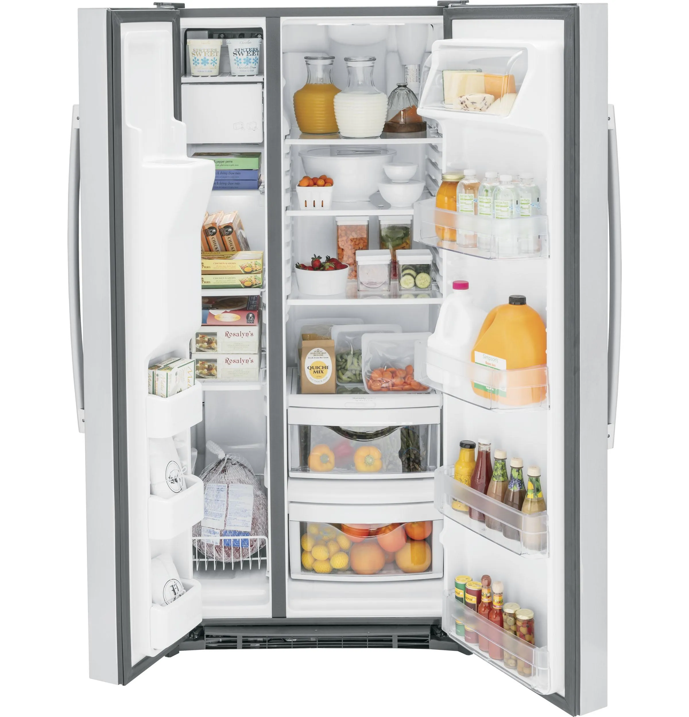 GSE23GYPFS GE® ENERGY STAR® 23.0 Cu. Ft. Side-By-Side Refrigerator