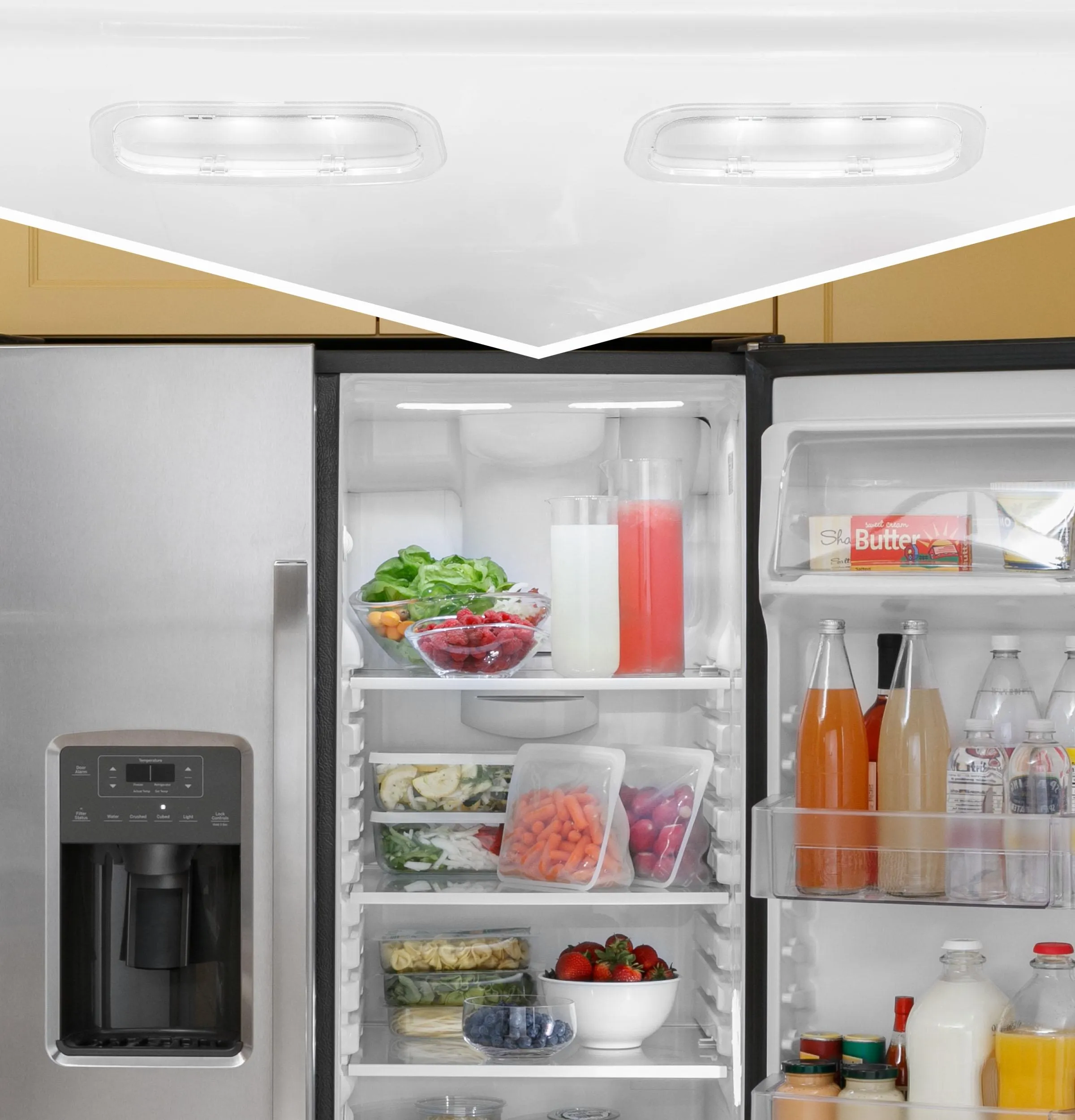 GSS23GGPWW GE® 23.0 Cu. Ft. Side-By-Side Refrigerator