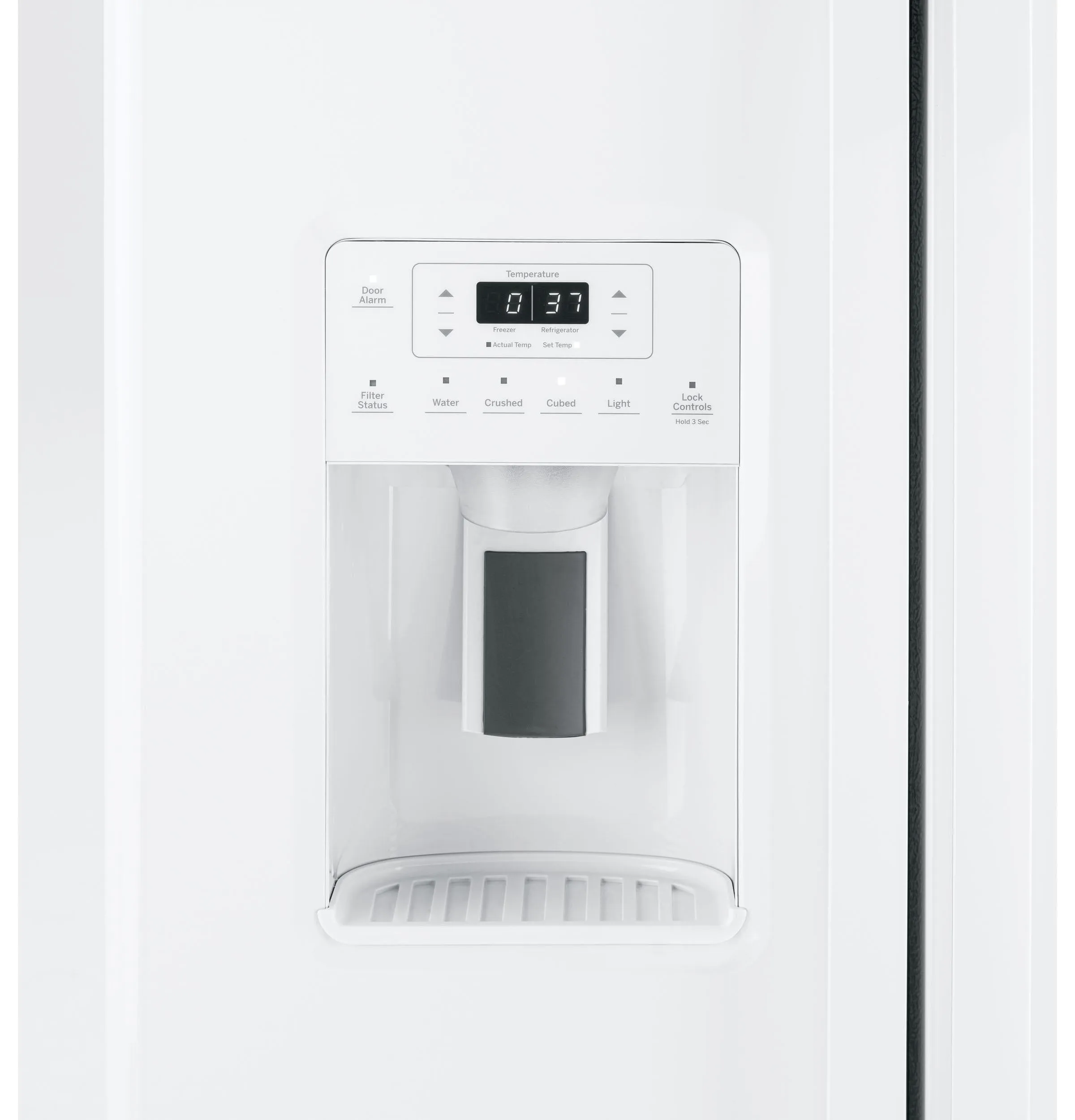 GSS23GGPWW GE® 23.0 Cu. Ft. Side-By-Side Refrigerator