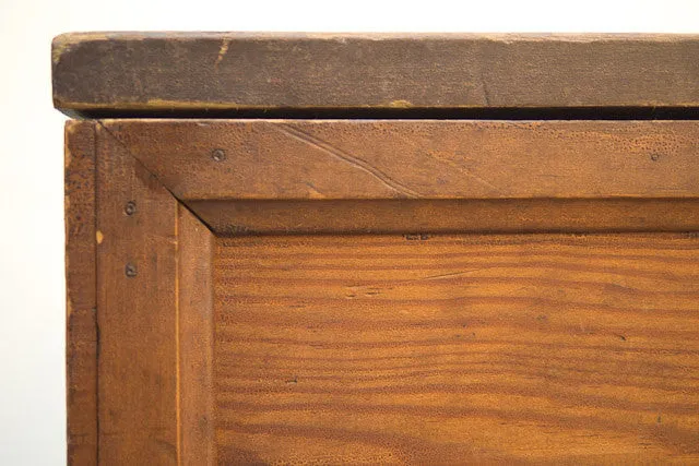 Hand Crafted Wood Farm Trunk