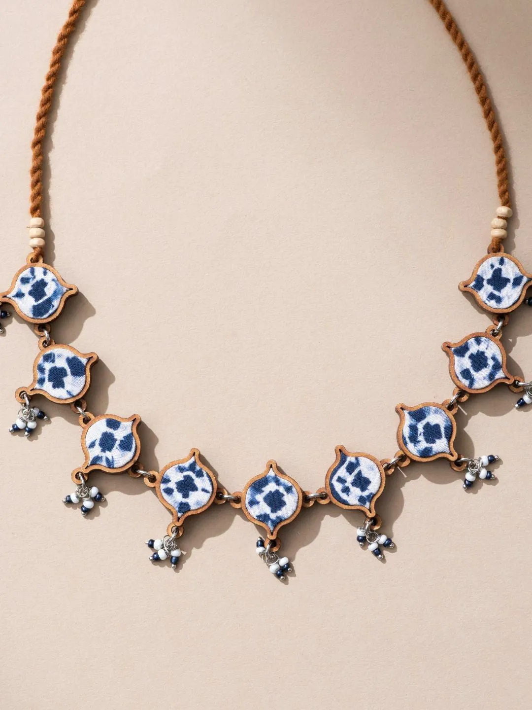 Handcrafted Choker Necklace Blue
