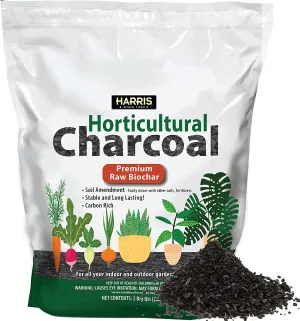 Harris Horticultural Charcoal, Premium Biochar Soil Amendment for Plants and Terrariums, 2qt