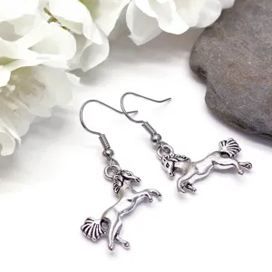 Horse Charm Tibetan Silver Plated Earrings
