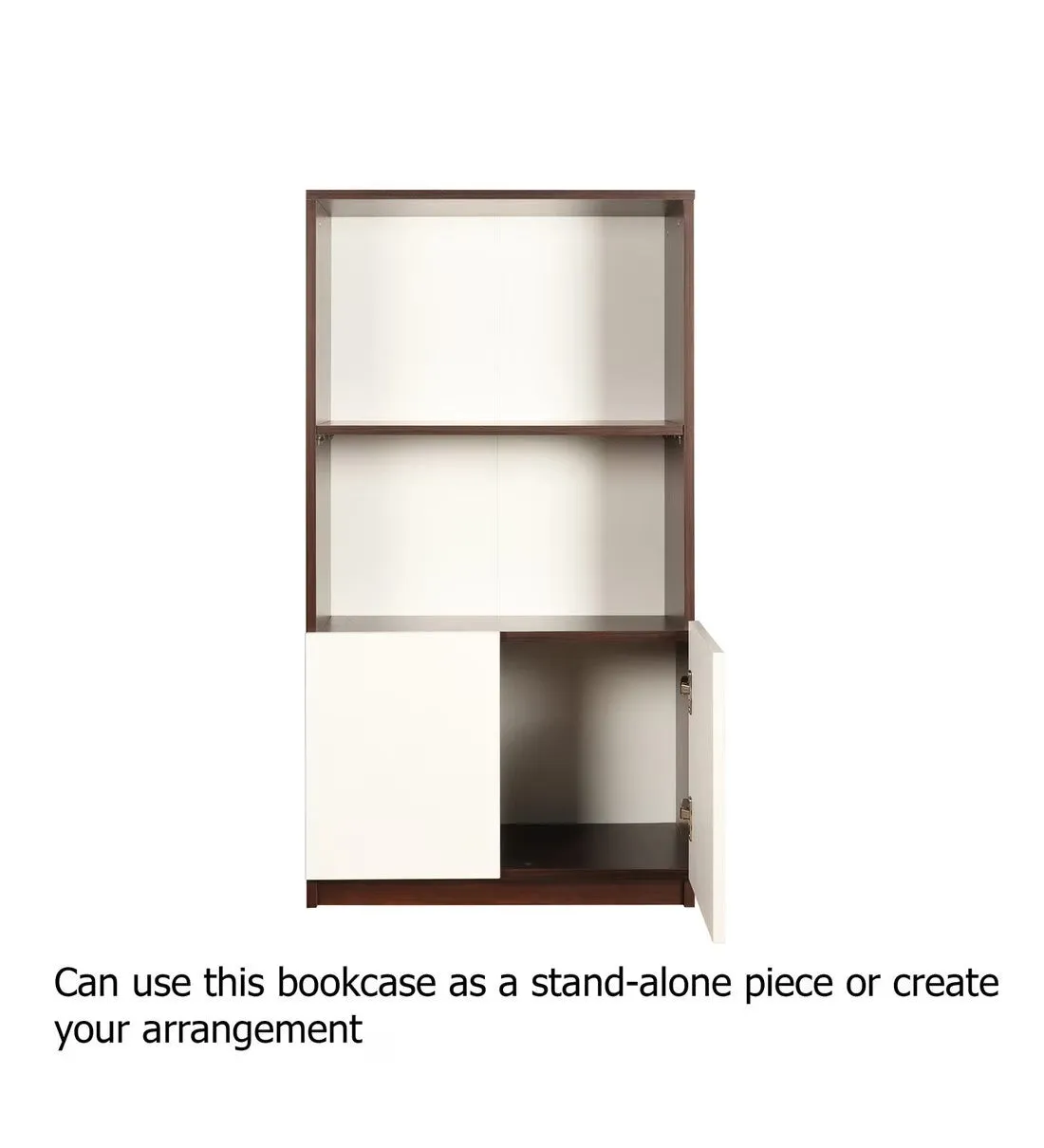 Ibis Book Shelf Frosty White & English Oak