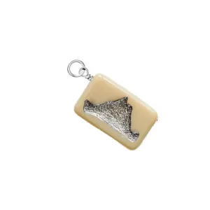 Ivory Martha's Vineyard Glass Charm