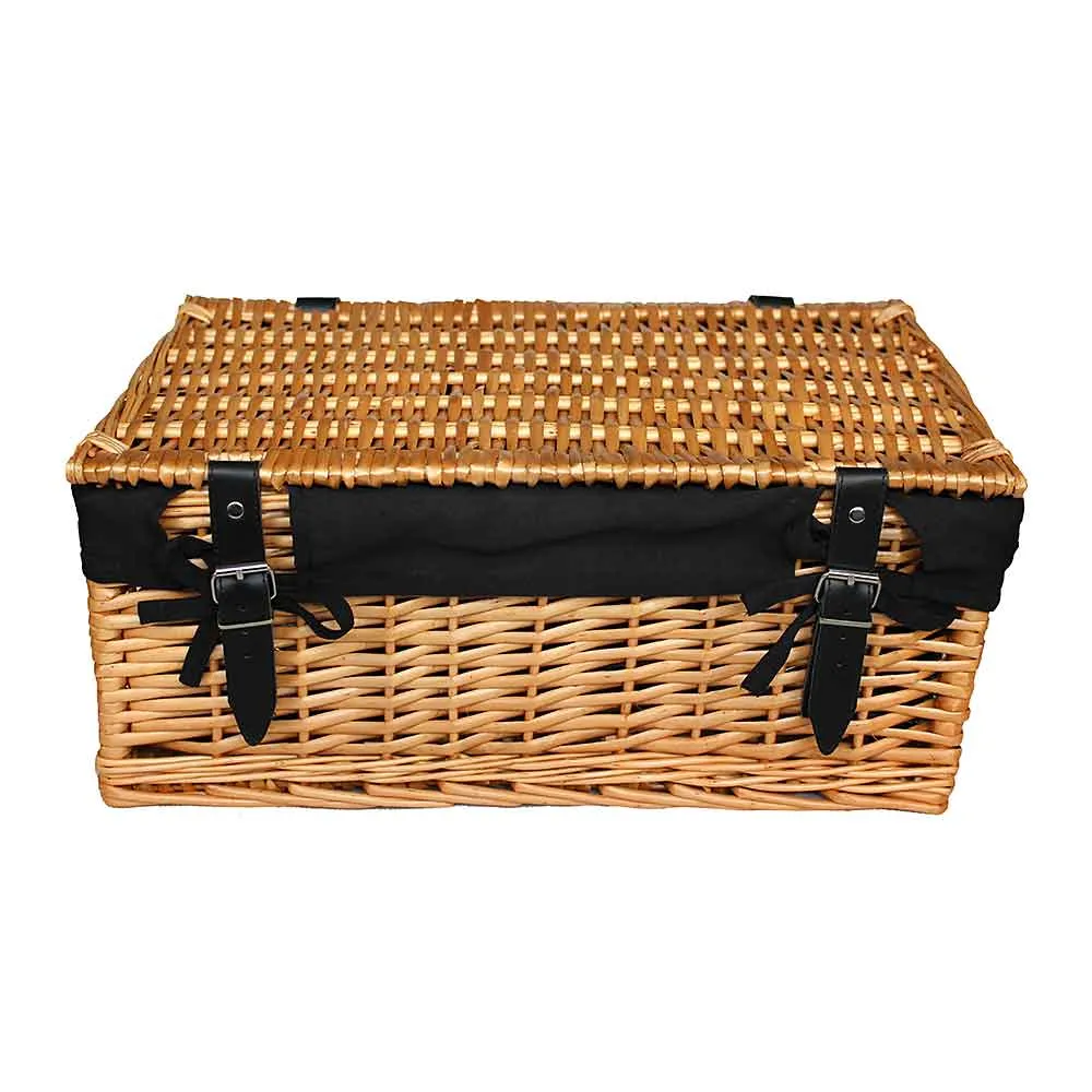 Large Packaging Hamper with Black Lining - Empty 107B by Willow