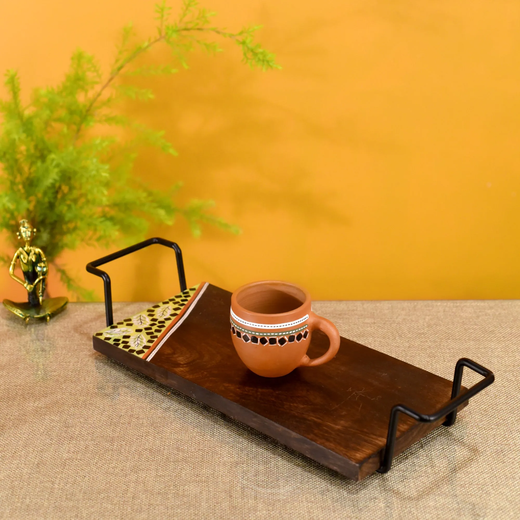 'Leaf of Nature' Serving Platter in Rosewood