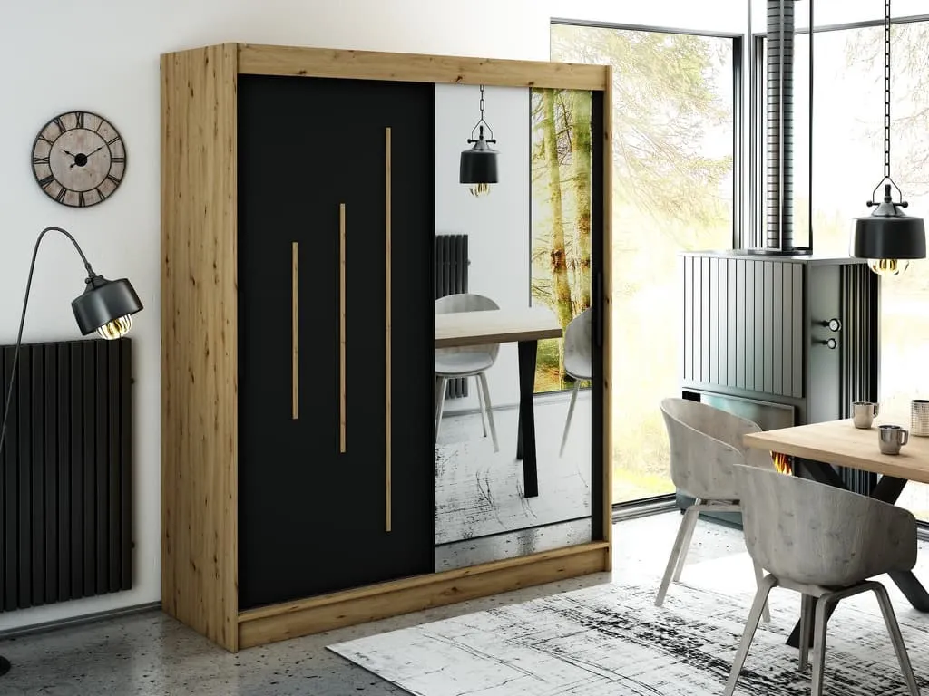 Leto Y2 Sliding Door Wardrobe 180cm