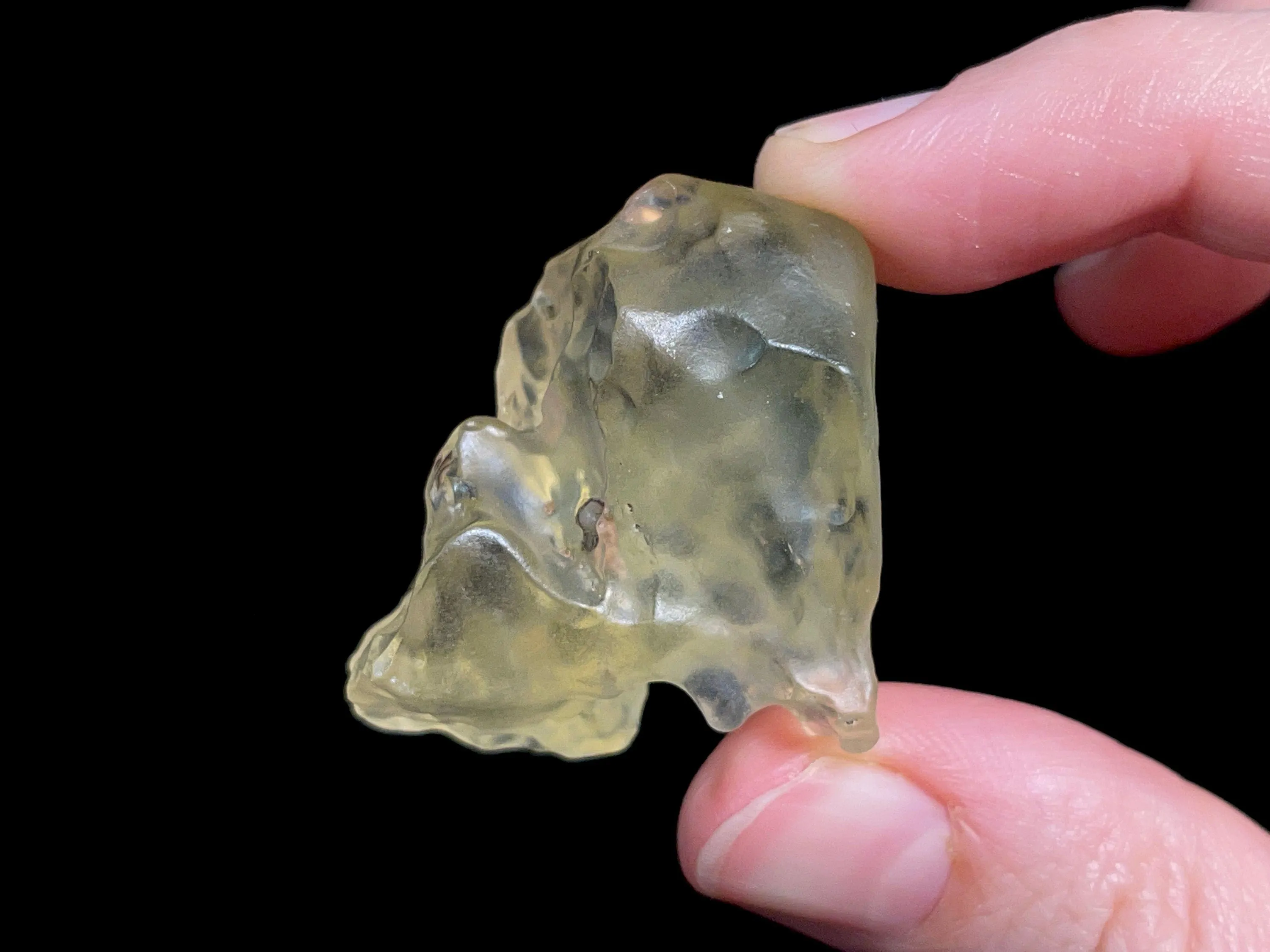 LIBYAN DESERT GLASS, Raw Crystal - Rare, 2A Grade, 15.8g - Metaphysical, Healing Crystals and Stones, 46825