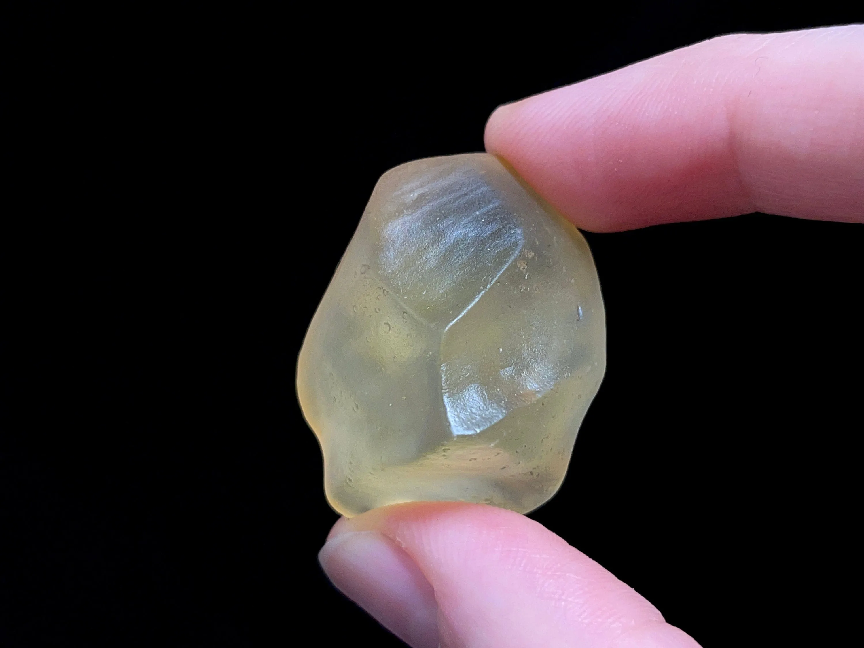 LIBYAN DESERT GLASS, Raw Crystal - Rare, 3A Grade, 13g - Metaphysical, Healing Crystals and Stones, 46987