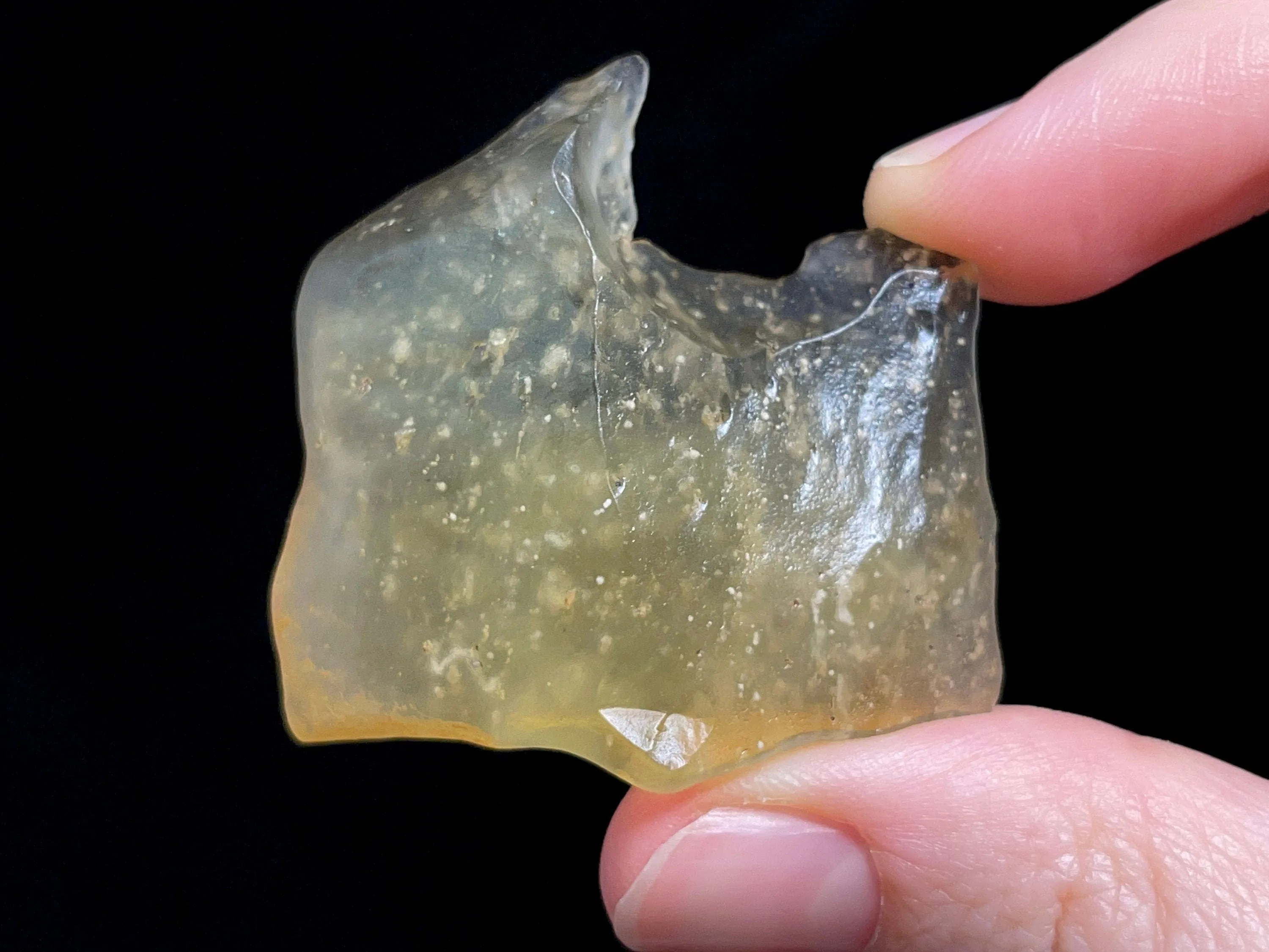 LIBYAN DESERT GLASS, Raw Crystal - Rare, 3A Grade, 17.4g - Unique Gift, Home Decor, Raw Crystals and Stones, 46977