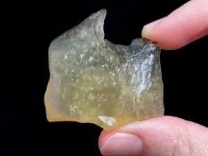 LIBYAN DESERT GLASS, Raw Crystal - Rare, 3A Grade, 17.4g - Unique Gift, Home Decor, Raw Crystals and Stones, 46977