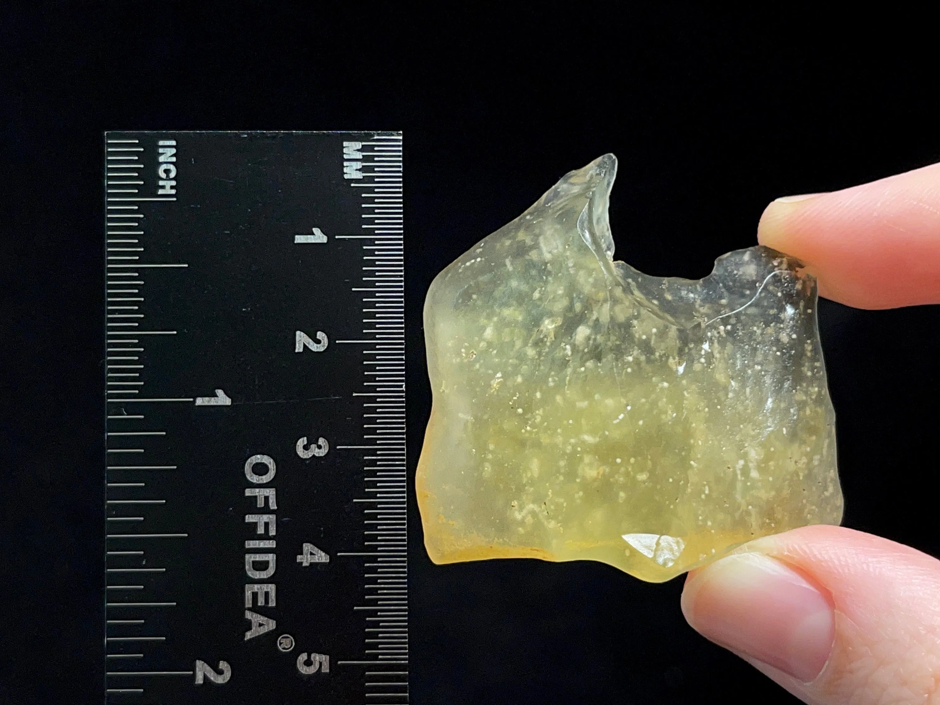 LIBYAN DESERT GLASS, Raw Crystal - Rare, 3A Grade, 17.4g - Unique Gift, Home Decor, Raw Crystals and Stones, 46977