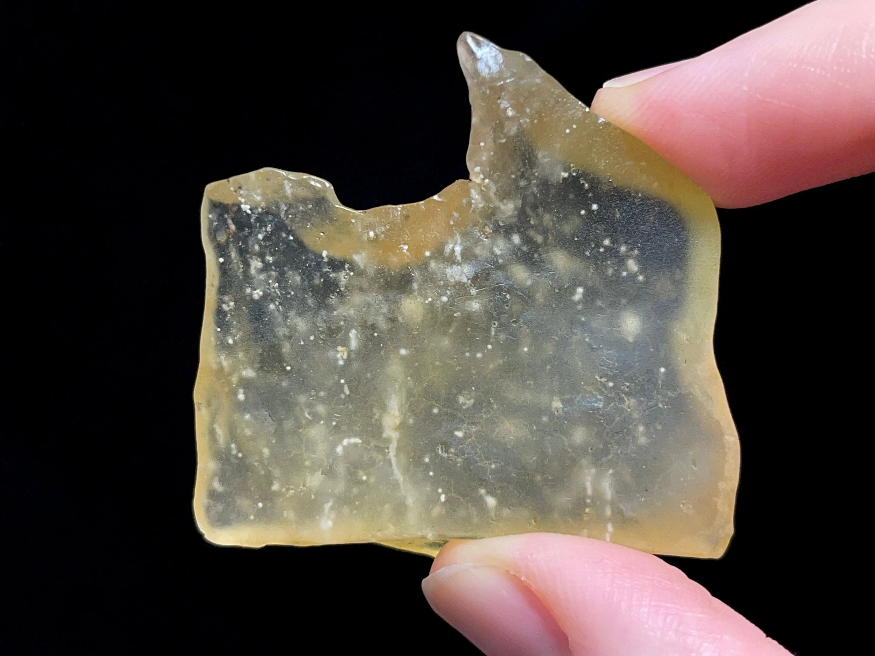 LIBYAN DESERT GLASS, Raw Crystal - Rare, 3A Grade, 17.4g - Unique Gift, Home Decor, Raw Crystals and Stones, 46977