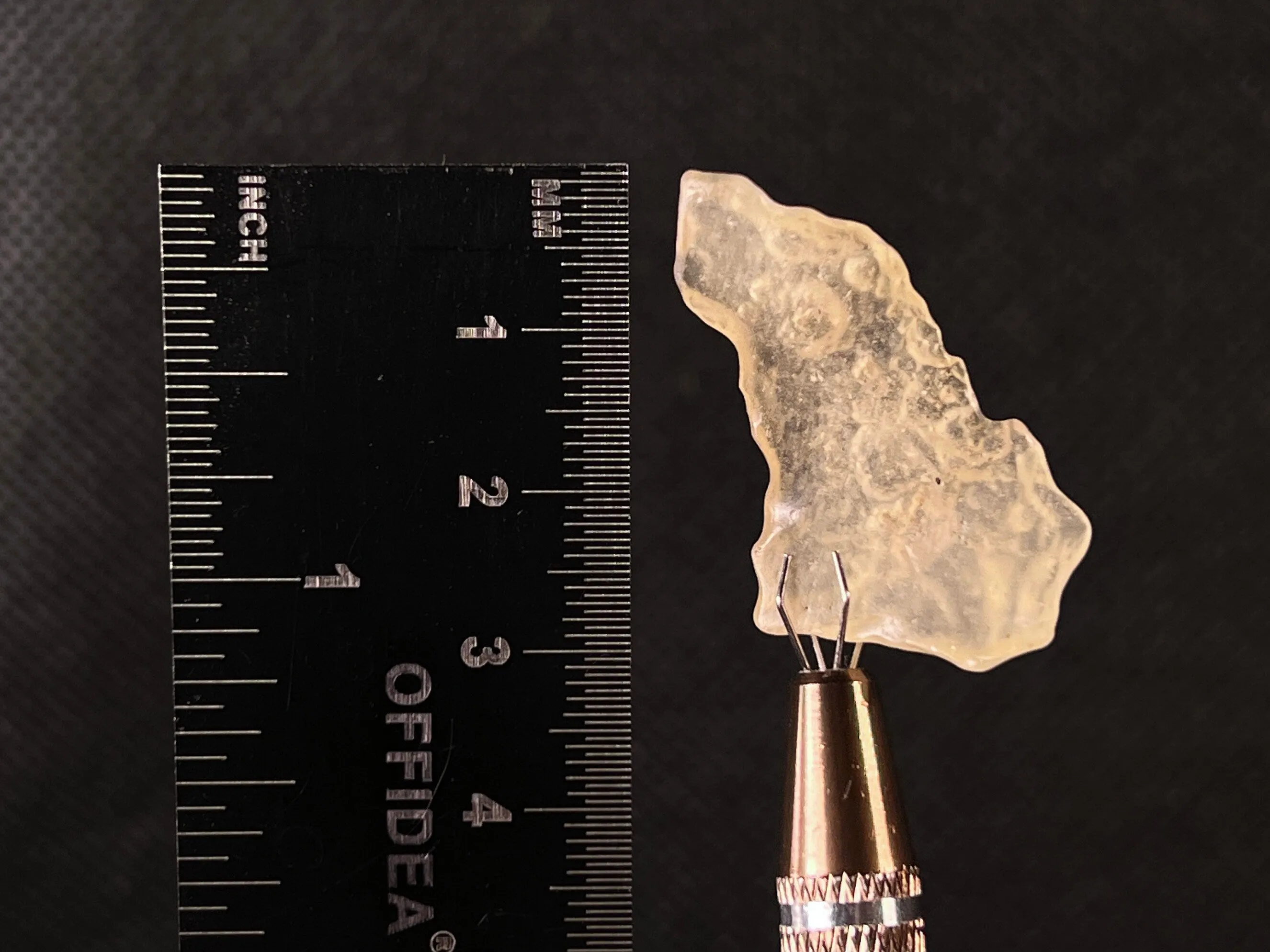 LIBYAN DESERT GLASS, Raw Crystal - Rare, Chime, 3.1g - Unique Gift, Home Decor, Raw Crystals and Stones, L0330