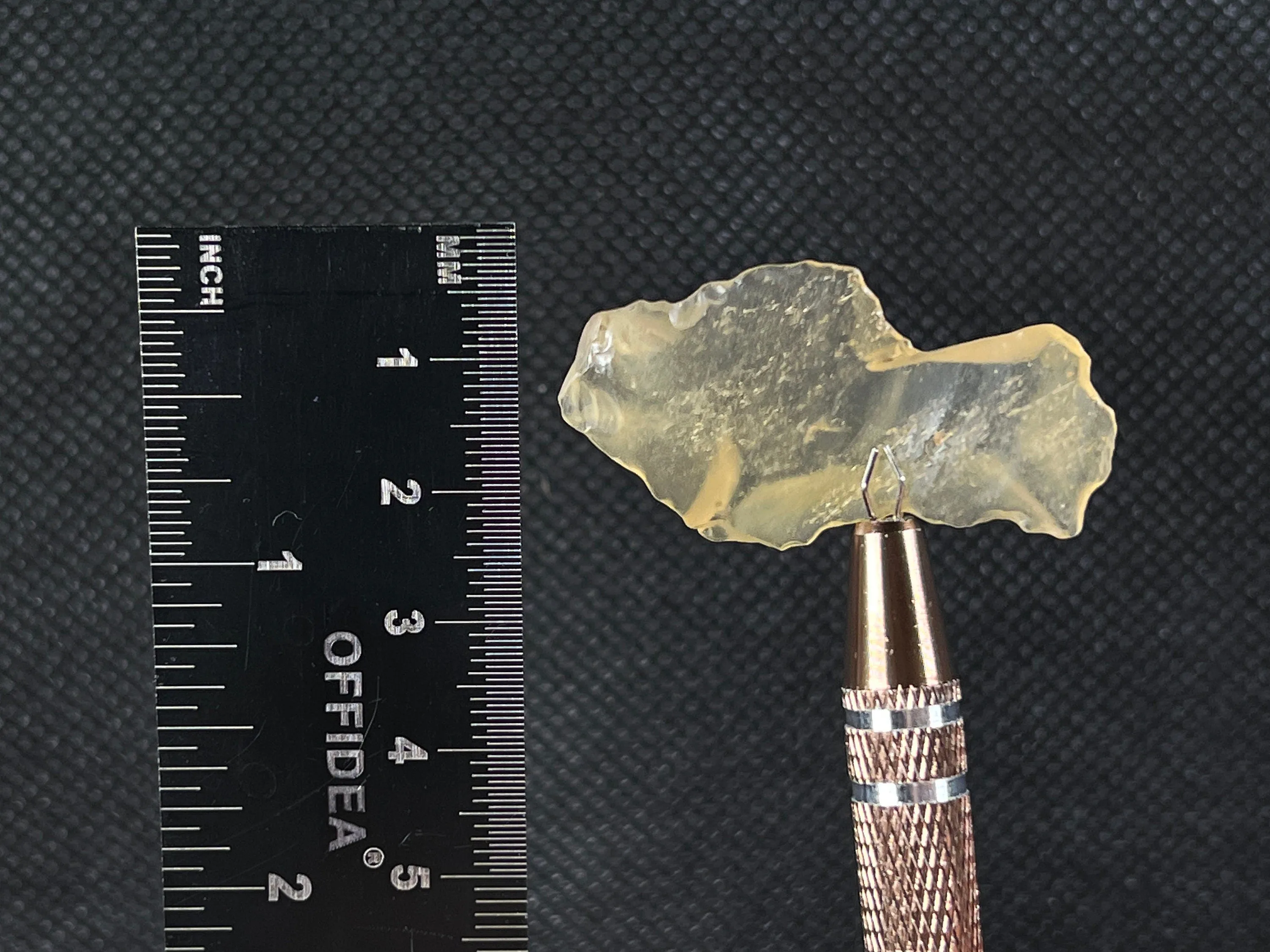 LIBYAN DESERT GLASS, Raw Crystal - Rare, Chime, 4.1g - Unique Gift, Home Decor, Raw Crystals and Stones, 49416