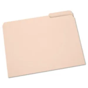 LIGHT-DUTY FILE FOLDER, 1-3 CUT, LETTER, MANILA, 100ct-BOX (5 boxes per pack)