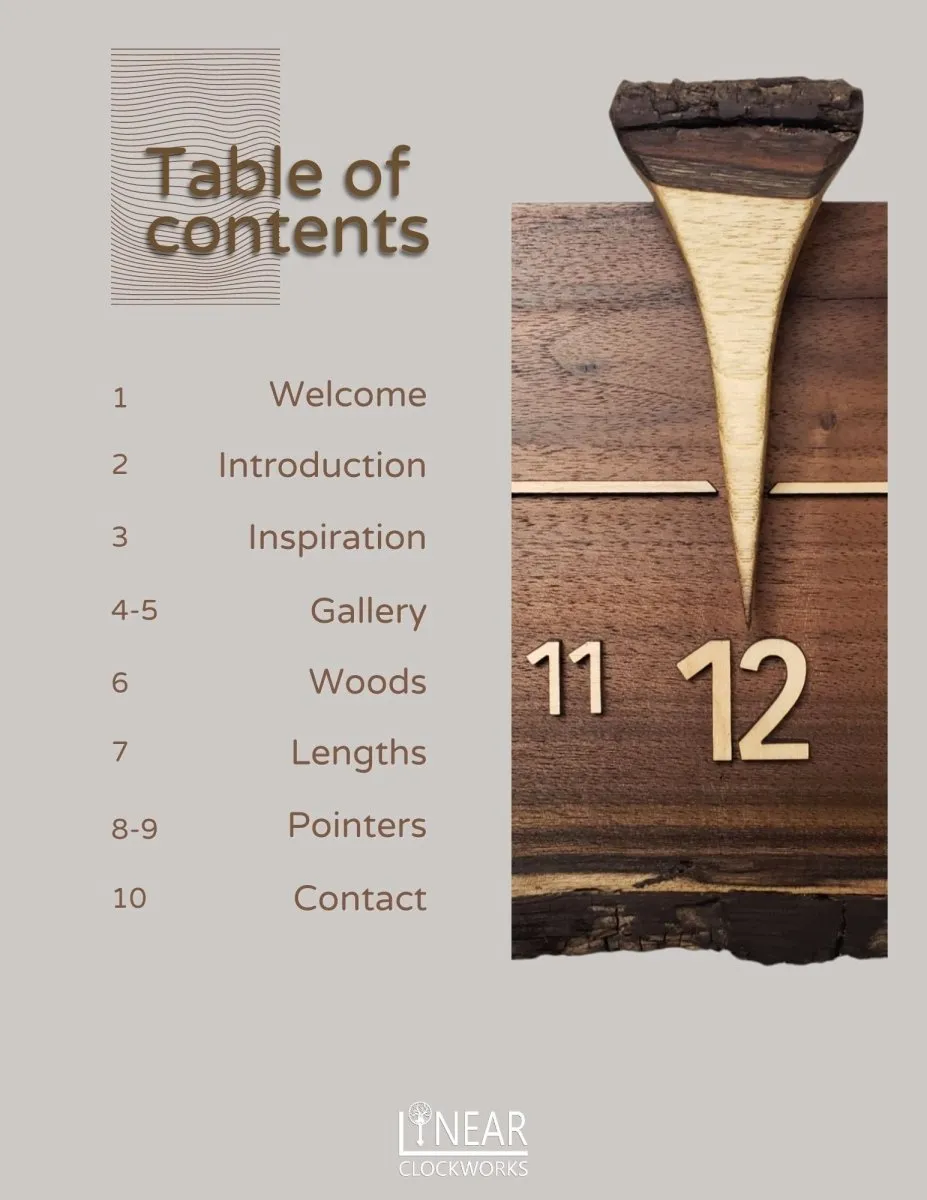 Linear Clockworks Designer Catalog