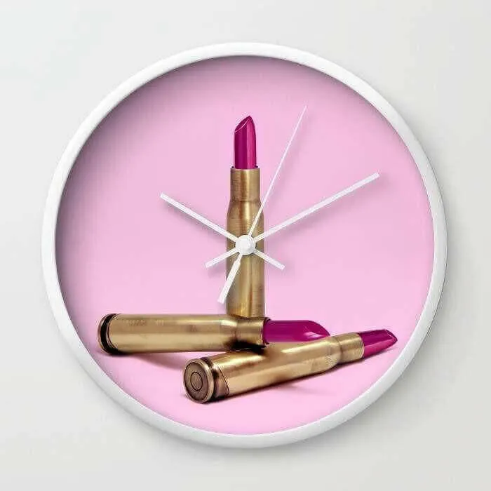 LIPSTICK BULLET Wall clock