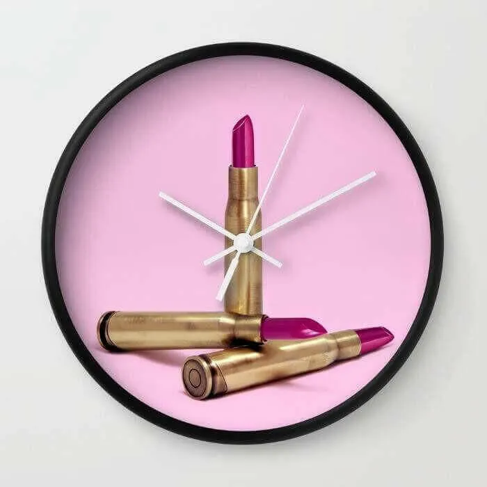LIPSTICK BULLET Wall clock