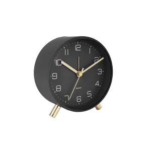 Lofty Alarm Clock with Light - Black