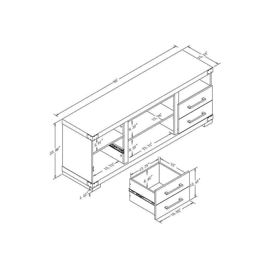 Manhattan Comfort Richmond 60 inch TV Stand
