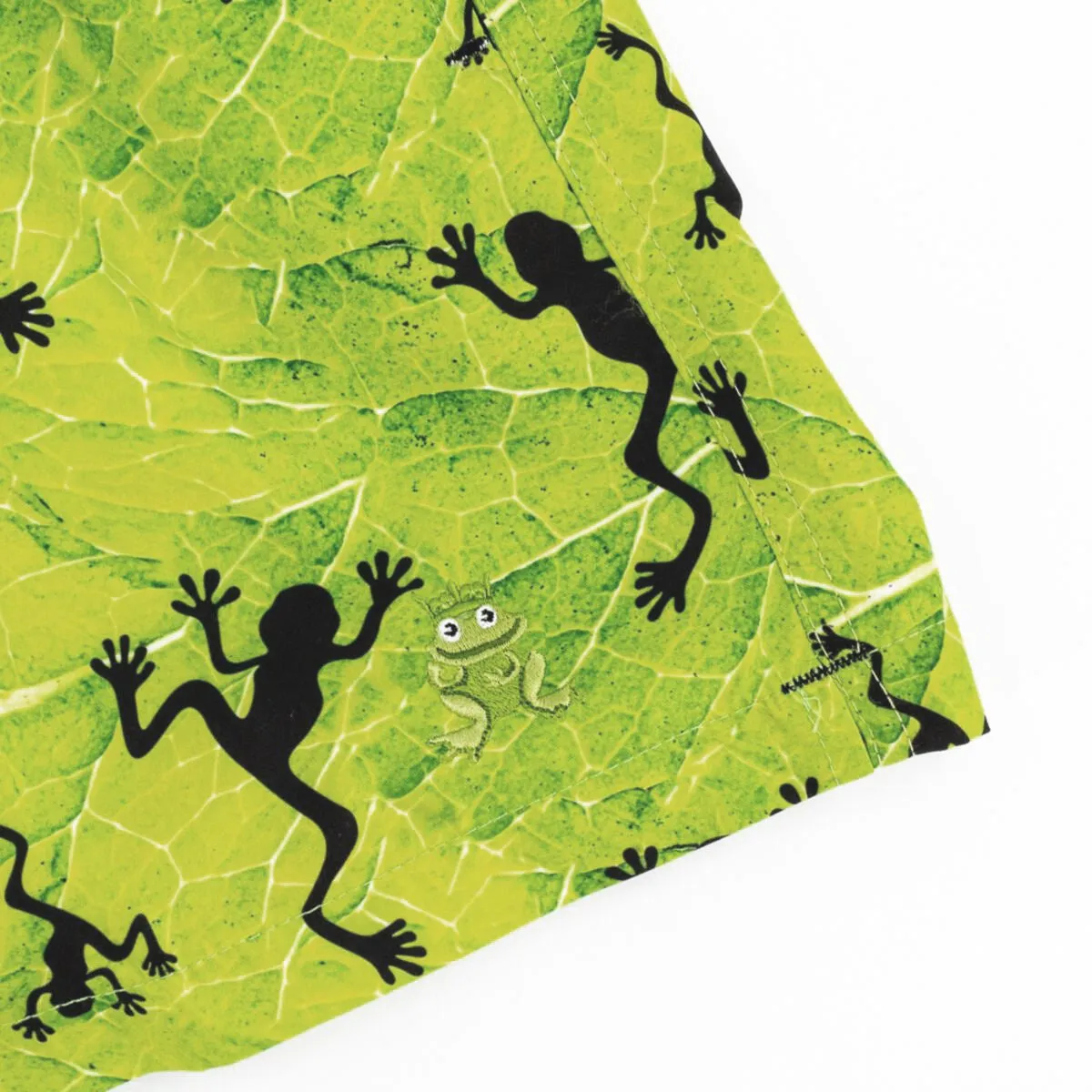 Maragogi Swim Trunks Lime Green Frogs