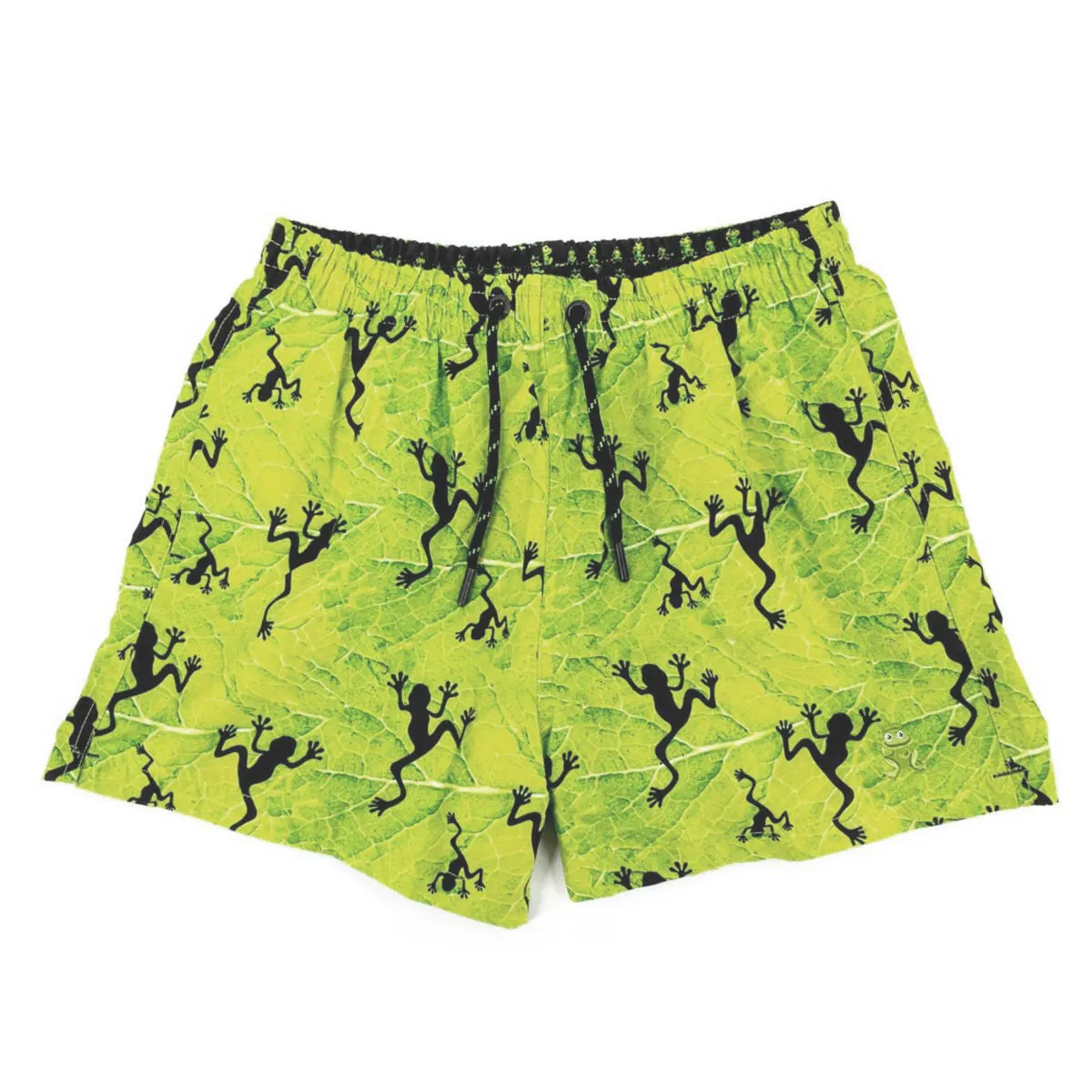 Maragogi Swim Trunks Lime Green Frogs