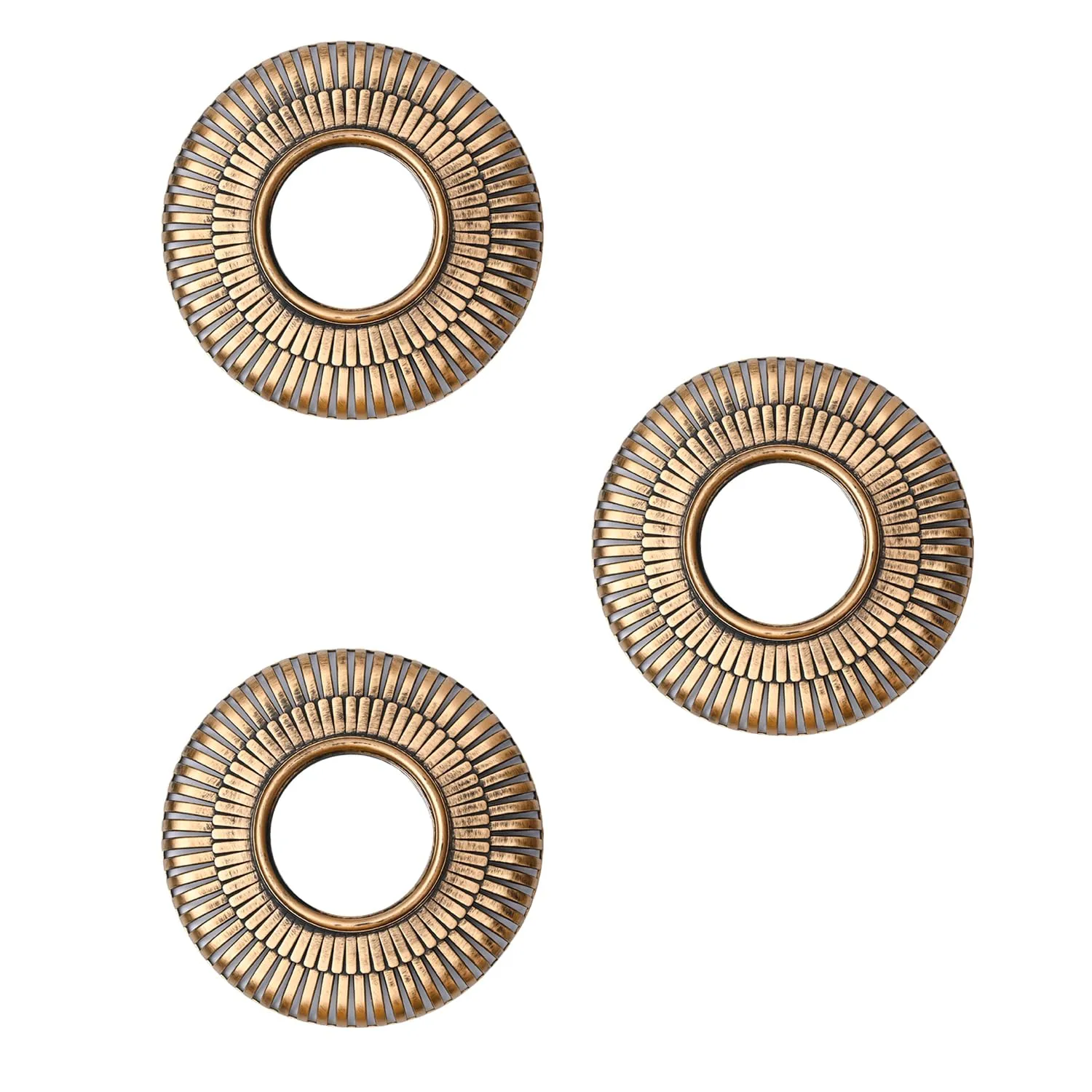 Market99 Wall - Set of 3 Wall Mirror | Durable & Rust Proof, Ideal for Girls, Girls Bedroom, Girls Bedroom Décor, Powder Room, Quirky Room Décor