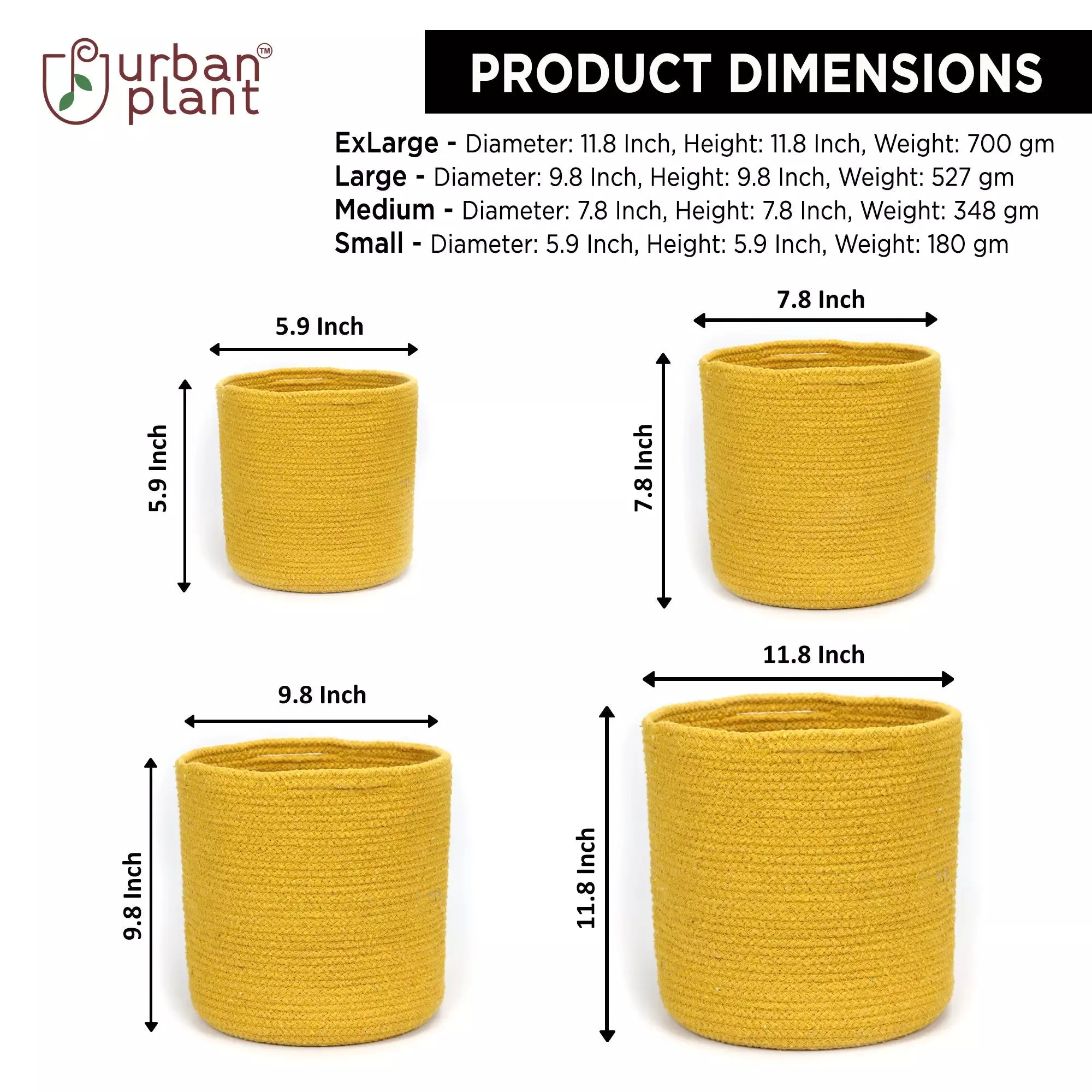Medallion Cotton Planter - (Set of 4)