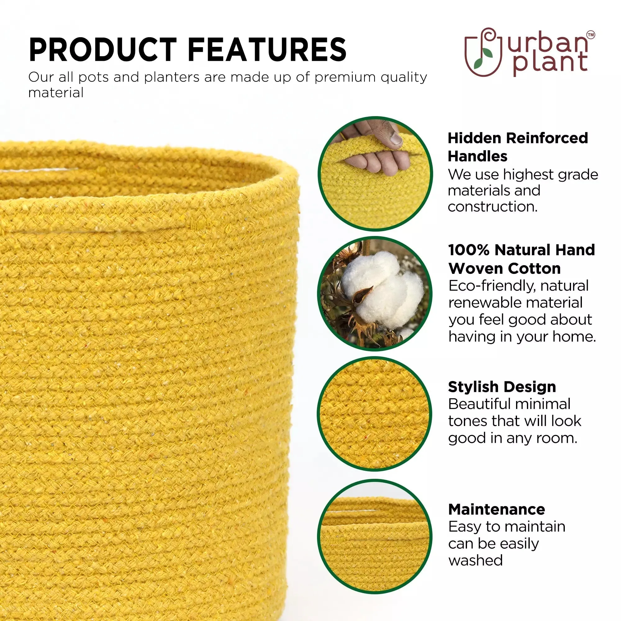 Medallion Cotton Planter - (Set of 4)