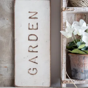 Metal Garden Wall Sign