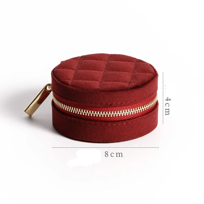 Mini Leather Jewelry Holder Boxes for Ring Earring Necklace Packaging Storage Gift Boxes for Women Girls