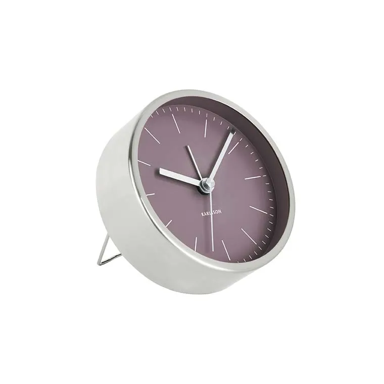 Minimal Alarm Clock - Dark Purple