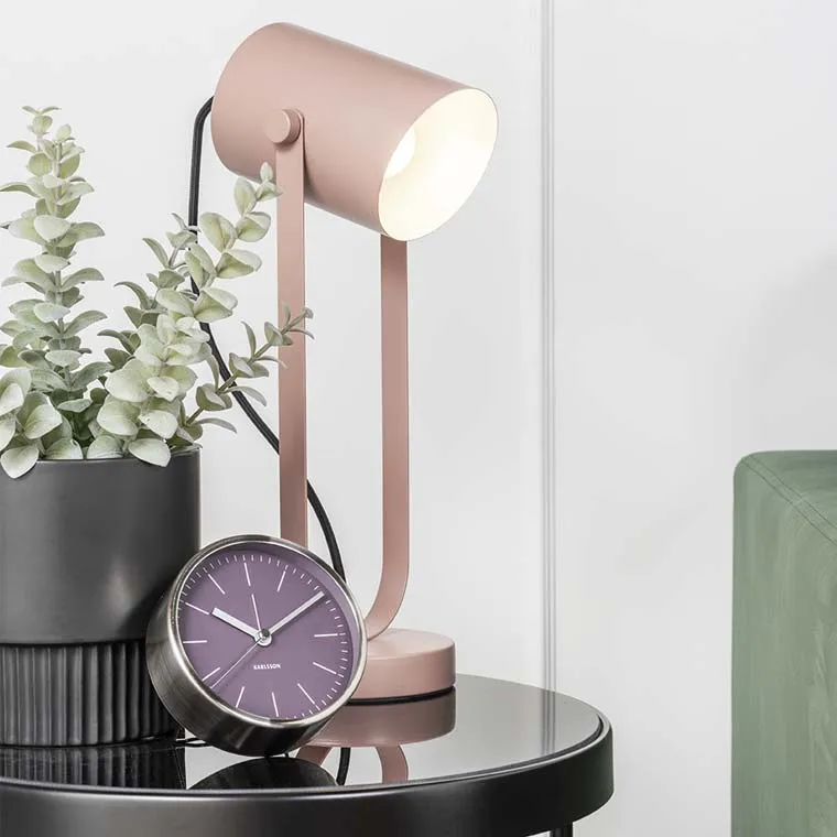 Minimal Alarm Clock - Dark Purple