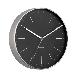 Minimal Wall Clock - Black (27.5cm)