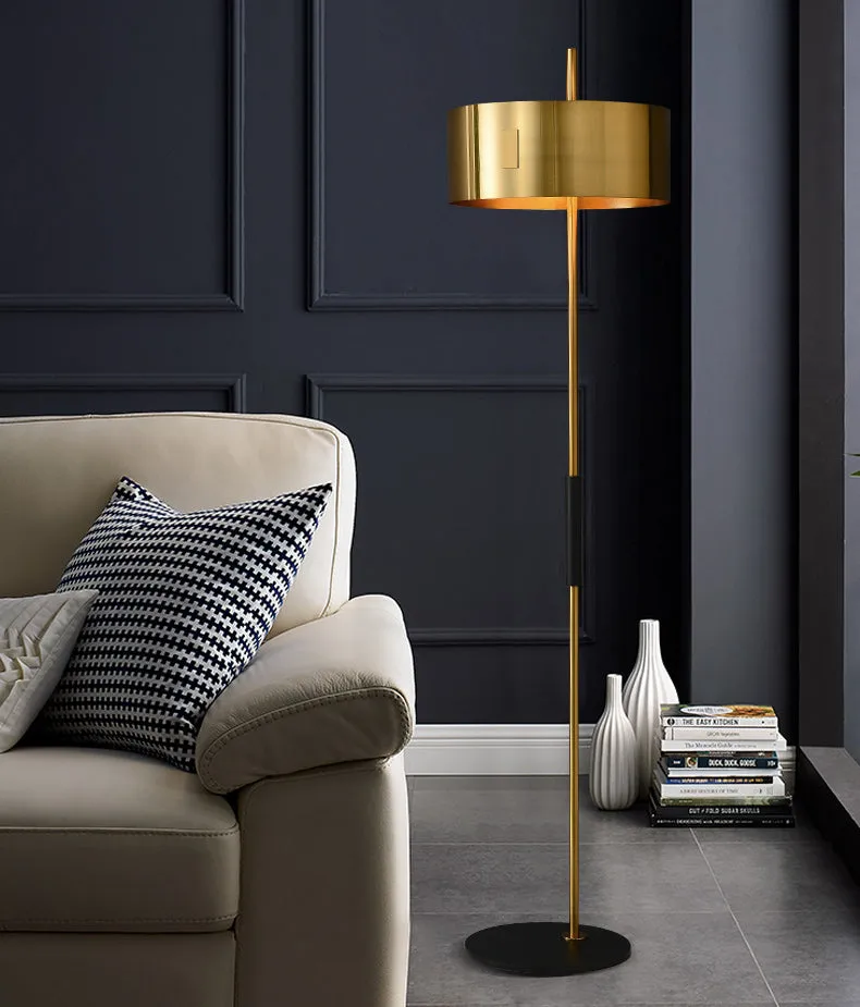 Mondo Gold and Black Floor Lamp