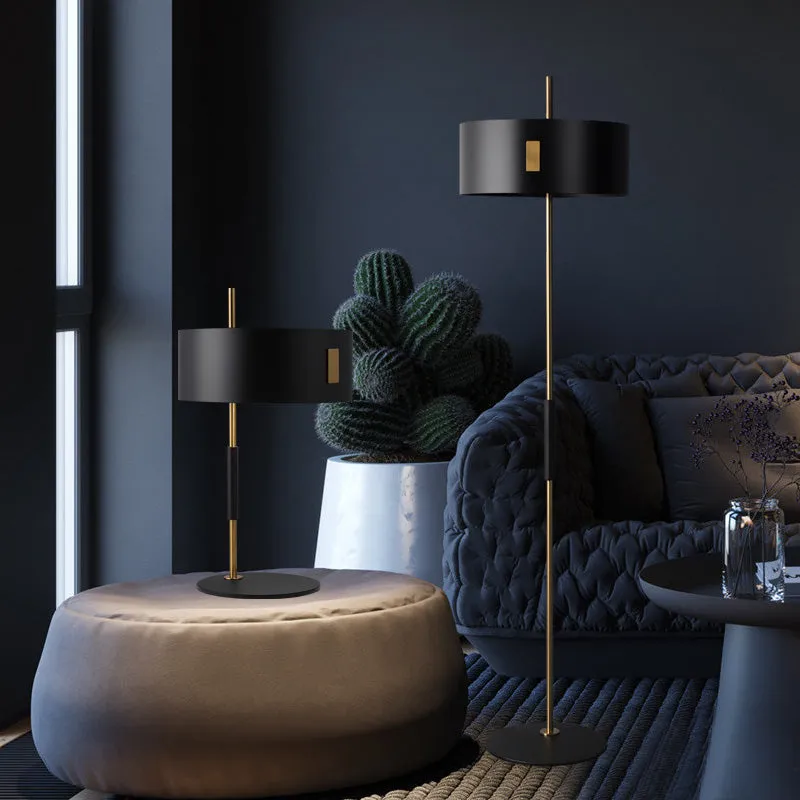 Mondo Gold and Black Floor Lamp