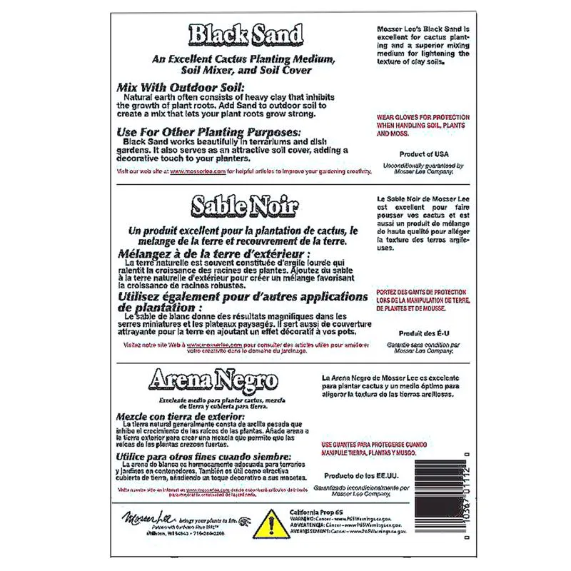 Mosser Lee Black Sand Soil Cover 5 lb