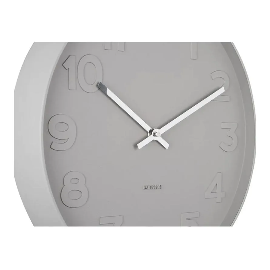 Mr Grey Numbers Wall Clock (37.5cm)