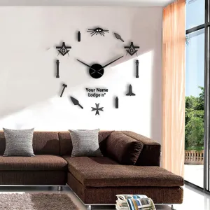 Order Of Malta Commandery Clock - Frameless Design