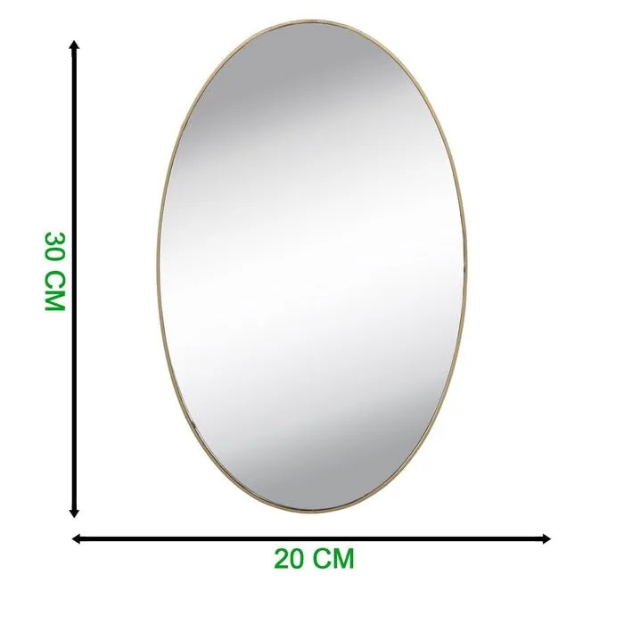 Oval shape Adhesive Glass Mirror sticker for Wall on Bathroom Bedroom Living room Basin Mirror Bathroom Wall Mirror Stickers unbreakable 30cm X 20cm