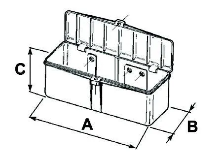 Plastic Tool Box - Length 430mm
